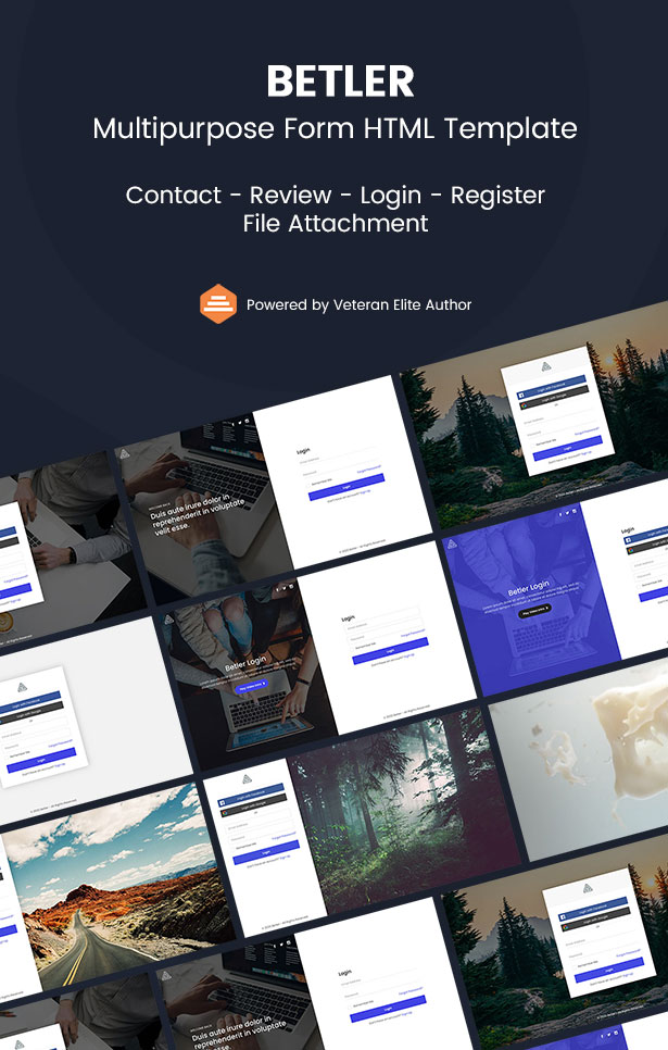 Betler Multipurpose Forms HTML Template