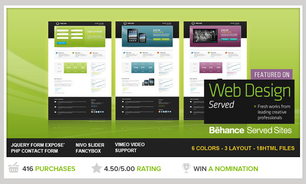 Oneland Landing page