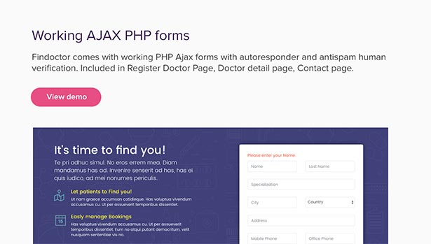 Findoctor - Doctors directory and Book Online template