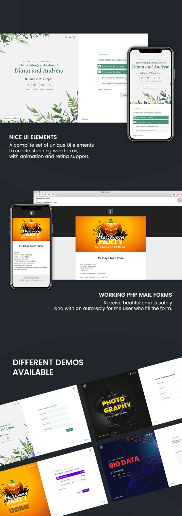 Imno - Multipurpose Registration Form Wizardr
