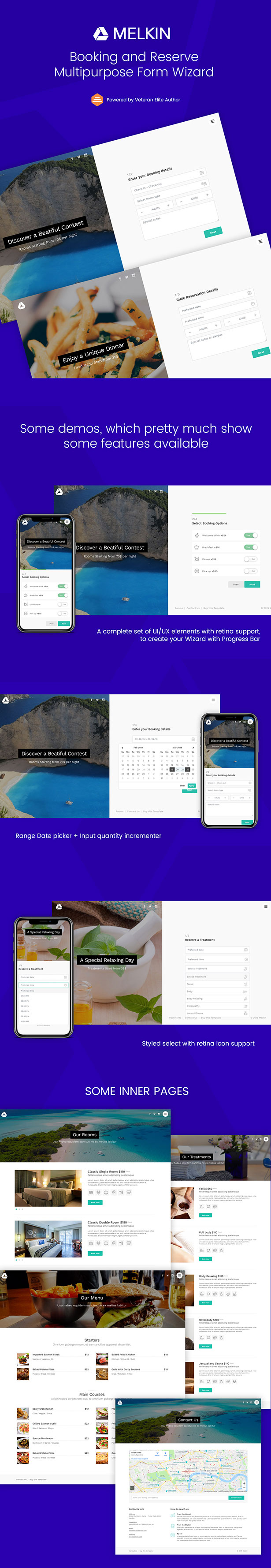 Melkin - Booking and Reserve Form Wizard