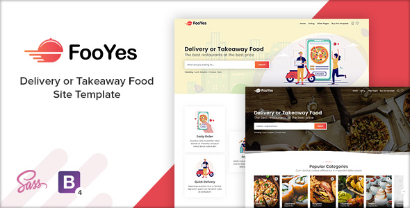FooYes - Delivery or Takeaway Food Site Template