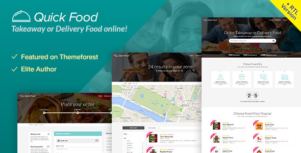 QuickFood - Delivery or Takeaway Food Template