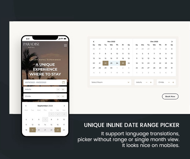 Paradise Hotel Site Template