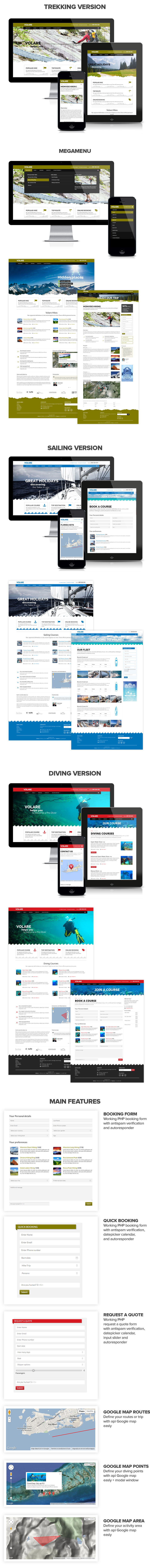 Volare - Trekking and Sailing Site Template